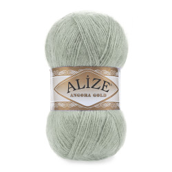 Пряжа Alize Angora Gold 515 Зелений мигдаль