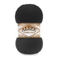 Пряжа Alize Angora Gold 60 Чорний