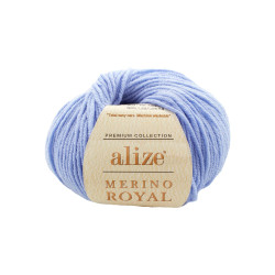 Пряжа Alize Merino Royal 40 Голубой