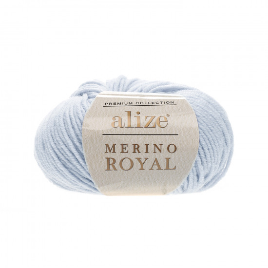 Пряжа Alize Merino Royal 480 Світло-блакитний
