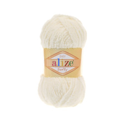 Пряжа Alize Softy 62 Світлі-вершки