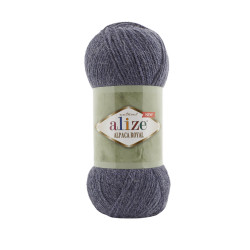 Пряжа Alize Alpaca Royal New 203 Джинсовый меланж