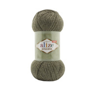 Пряжа Alize Alpaca Royal New 577 Зелений меланж