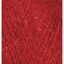 Пряжа Alize Angora Gold Simli 106 Червоний