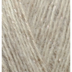 Пряжа Alize Angora Gold Simli 152 Бежевий меланж