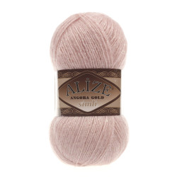 Пряжа Alize Angora Gold Simli 161 Пудра