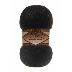 Пряжа Alize Angora Gold Simli 60 Черный