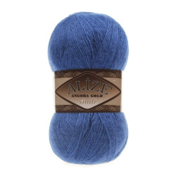 Пряжа Alize Angora Gold Simli 636 Синий