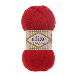 Пряжа Alize Baby Best 56 Червоний