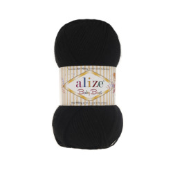 Пряжа Alize Baby Best 60 Чорний