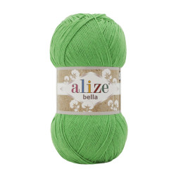 Пряжа Alize Bella 100 455 Зелений
