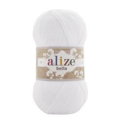 Пряжа Alize Bella 100 55-Білий