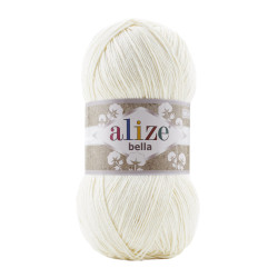 Пряжа Alize Bella 100 62-Світлі вершки