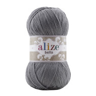 Пряжа Alize Bella 100 87-Вугільно-сірий