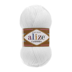 Пряжа Alize Cashmira 555 Белый