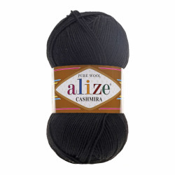 Пряжа Alize Cashmira 60 Черный