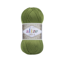 Пряжа Alize Diva 210 Зелений
