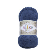 Пряжа Alize Diva 279 Опівнічний синій