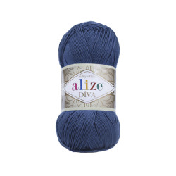 Пряжа Alize Diva 279 Опівнічний синій