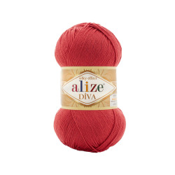 Пряжа Alize Diva 366 Гранатова троянда
