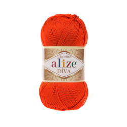 Пряжа Alize Diva 37 Помаранчевий