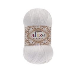 Пряжа Alize Forever 55 Білий