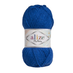 Пряжа Alize My Baby 141 Королівський синій