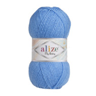 Пряжа Alize My Baby 289 Темно-блакитний
