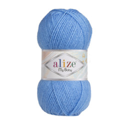 Пряжа Alize My Baby 289 Темно-блакитний