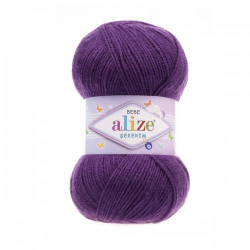 Пряжа Alize Sekerim Bebe 44 Фіолетовий