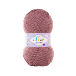 Пряжа Alize Sekerim Bebe 624 Темна троянда