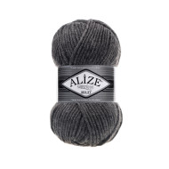 Пряжа Alize Superlana Maxi 182 сірий меланж