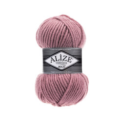 Пряжа Alize Superlana Maxi 204 темна пудра