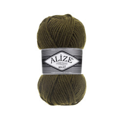 Пряжа Alize Superlana Maxi 214 оливковий