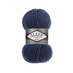 Пряжа Alize Superlana Maxi 215 чорниця