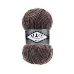 Пряжа Alize Superlana Maxi 240 молочно-коричневий меланж