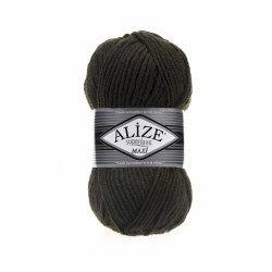 Пряжа Alize Superlana Maxi 241 чорний ліс