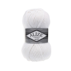 Пряжа Alize Superlana Maxi 55 білий