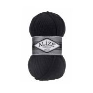 Пряжа Alize Superlana Maxi 60 чорний