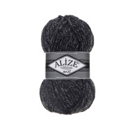 Пряжа Alize Superlana Maxi 800 антрацитовий жаспе
