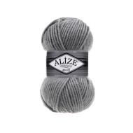 Пряжа Alize Superlana Maxi 87 вугільно-сірий