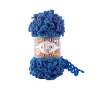 Пряжа Alize Puffy Fine 637 Індиго