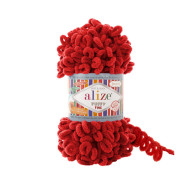 Пряжа Alize Puffy Fine 56 червоний