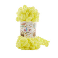 Пряжа Alize Puffy 552 Яркий лимон