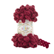 Пряжа Alize Puffy 107 бордо