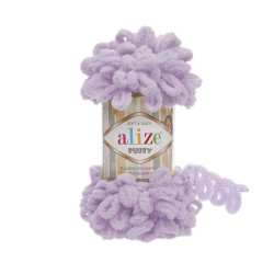 Пряжа Alize Puffy 27 світлий бузок