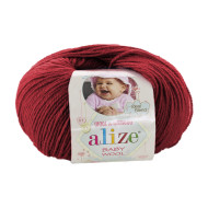 Пряжа Alize Baby Wool 106 Малиновий