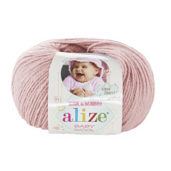 Пряжа Alize Baby Wool 161 Пудра