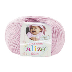 Пряжа Alize Baby Wool 184 Рожева пудра