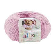 Пряжа Alize Baby Wool 185 Світло-рожевий